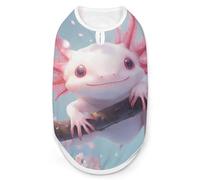Cute Axolotl Cherry1 Tree Funny Dog Shirts Pet Sleeveless Clothes Puppy Cat T-shirts for Small to Large
