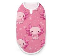 Cute Axolotl Chibi Dog Shirts Pet Costmes Sleeveless Puppy Tank Cat Clothes Top Vest