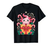 Cute Axolotl Christmas Tee Kawaii Holiday Xmas T-Shirt