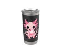 Cute Axolotl Drinks Bubble Tea bubbletea Anime Kawaii Stainless Steel Insulated Tumbler