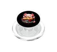 Cute Axolotl Eats Ramen Noodles Axolotls Ramen PopSockets PopGrip for MagSafe