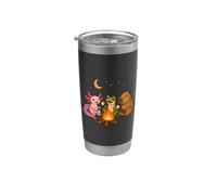 Cute Axolotl Frog Capybara Campfire Camping Stainless Steel Insulated Tumbler