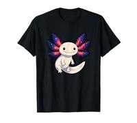 Cute Axolotl Galaxy Gills Space Amphibian T-Shirt