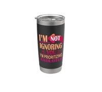Cute Axolotl I’m Not Ignoring You I’m Prioritizing Axolotls Stainless Steel Insulated Tumbler