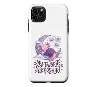 Cute Axolotl My Favorite Sleepshirt Kawaii Teen Pajama Case for iPhone 11 Pro Max