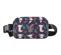 Cute Axolotl Navy Fanny Packs Womens Hip Pack Belt Bag Waterproof Fashion Crossbody Waist Pack, Cute Axolotl Navy, 8 x 5.3 x 2.3 inch, Funny Cute, Cute Axolotl Navy, 8 x 5.3 x 2.3 inch, Funny Cute