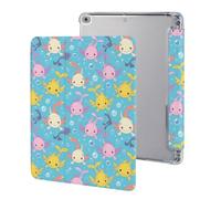 Cute Axolotl Pattern Case Compatible for IPAD 2017/2018/Air1/Air2 (9.7in) Tablet Cases Protective Stand Cover