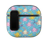 Cute Axolotl Pattern Case Compatible with AirPods 4 Hard Earphone Case Protective Cover