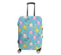 Cute Axolotl Pattern Suitcase Cover Washable Luggage Protective Covers Travel XL