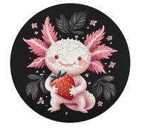 Cute Axolotl Puzzle for Adults 68 PCS Round Funny Jigsaw Puzzles Decoration