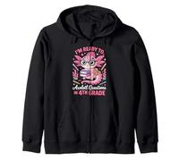 Cute Axolotl Questions 4th Grade Back to School Gifts Girls Zip Hoodie