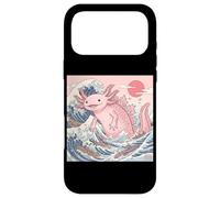 Cute Axolotl Sea Monster Great Wave Anime Case for iPhone 17 Pro Max