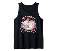 Cute Axolotl Sleeping Nighttime Animal Lover Tank Top