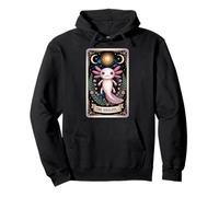 Cute Axolotl Tarot Card The Axolotl Celestial Witchy Aesthet Pullover Hoodie