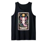 Cute Axolotl Tarot Card The Axolotl Celestial Witchy Aesthet Tank Top