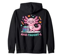 Cute Axolotl Teacher for Preschool Kindergarten Elementary Zip Hoodie