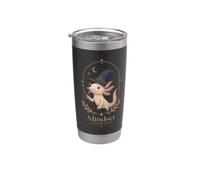 Cute Axolotl Wizard Moon Magic Mindset Art Stainless Steel Insulated Tumbler
