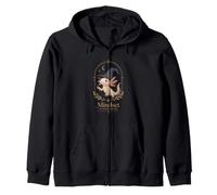 Cute Axolotl Wizard Moon Magic Mindset Art Zip Hoodie