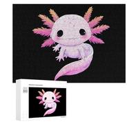 Cute Axolotl Wood Puzzles for Adults And Family Game Interesting Creative Gift Wooden Jigsaw Puzzle