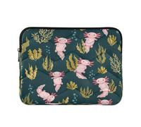 Cute Axolotls Computer Case for Laptop, Waterproof 15.6-inch Laptop Bag for Women