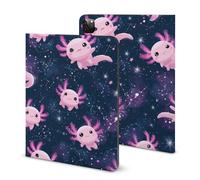 Cute Axolotls in Space Funny Tablet Case Compatible with IPAD Pro 2020 （11in） Personality Protective Cover with Pen Slot