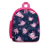 Cute Axolotls in Space Simple Backpacks Casual Daypacks Lightweight Rucksack for Camping Hiking Travel