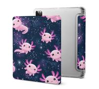 Cute Axolotls in Space Tri-fold Tablet Case
