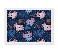 Cute Axolotls Pattern Funny Diamond Art Painting Kit