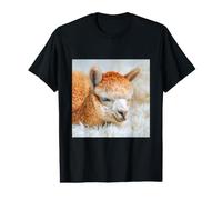 Cute Baby Alpaca Llama Sleeping Animal Lover Value Graphic T-Shirt