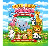 Cute Baby Animals Coloring Book
