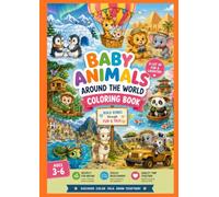 Cute baby animals on vacation: coloring book for kids ages 3 - 6