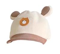 Cute Baby Baseball Caps - Soft Cotton Hat for Baby Boy Girl - Adjustable Breathable Cartoon Headwear for 6-Month to 3-Year Boys Girls Sons Daughters Light Coffee