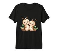Cute Baby Caterpillars Hugging Adorable Larvae Premium T-Shirt