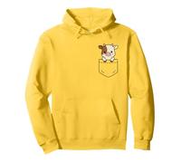 Cute Baby Cow Pocket Pal Calf Funny Cow Farm Animal Pullover Hoodie