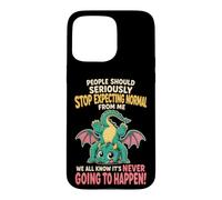 Cute Baby Dragon People Should Stop Expecting Normal From Me Case for iPhone 15 Pro Max