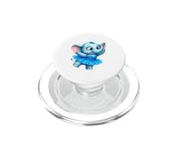 Cute Baby Elephant Ballerina Blue Tutu PopSockets PopGrip for MagSafe
