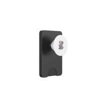 Cute Baby Elephant holding Hydrangea Flower Blossom PopSockets PopWallet for MagSafe