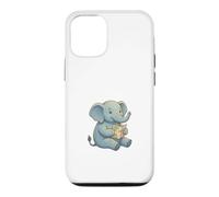Cute Baby Elephant Reading Map Travel Adventure Explorer Case for iPhone 12/12 Pro