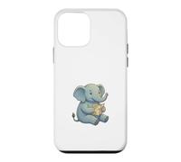 Cute Baby Elephant Reading Map Travel Adventure Explorer Case for iPhone 12 mini