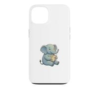 Cute Baby Elephant Reading Map Travel Adventure Explorer Case for iPhone 13