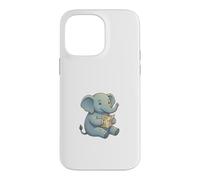 Cute Baby Elephant Reading Map Travel Adventure Explorer Case for iPhone 14 Pro Max