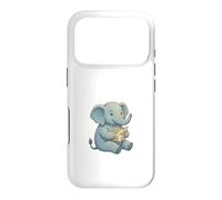 Cute Baby Elephant Reading Map Travel Adventure Explorer Case for iPhone 17 Pro