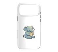 Cute Baby Elephant Reading Map Travel Adventure Explorer Case for iPhone 17 Pro Max