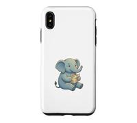 Cute Baby Elephant Reading Map Travel Adventure Explorer Case for iPhone XS Max