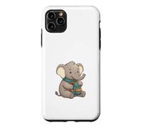 Cute Baby Elephant with Backpack Hiking School Adventure Case for iPhone 11 Pro Max