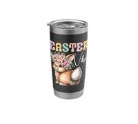 Cute Baby Floral Bunny Tail Easter Vibes Rabbit Happy Easter Stainless Steel Insulated Tumbler