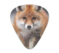 Cute Baby Fox Prints Guitar Plectrums 12 Pieces Set - Comfortable In The Hand With Smooth Edges Three Thicknesses To Match