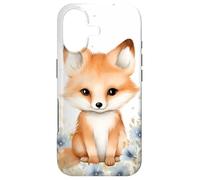 Cute Baby Fox Watercolor Design Foxes Animal Lover on White Case for iPhone 17