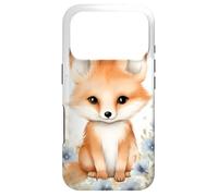 Cute Baby Fox Watercolor Design Foxes Animal Lover on White Case for iPhone 17 Pro