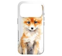 Cute Baby Fox Watercolor Design Foxes Animal Lover on White Case for iPhone 17 Pro